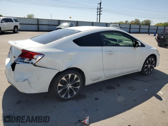 2013 Honda Civic Si with VIN 2HGFG4A59DH705373, listed as a Copart auction lot 55638895 with 125,693 mi miles and Salvage title. Bid and sale history available at DreamBid. Image 3.