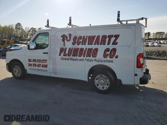 2019 Nissan NV SV with VIN 1N6AF0KY4KN801510, listed as a Copart auction lot 50055195 with 123,660 mi miles and Salvage title. Bid and sale history available at DreamBid. Image 2.