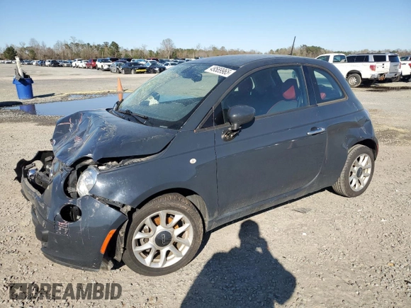 2017 FIAT 500 Pop with VIN 3C3CFFKR2HT700163, listed as a Copart auction lot 49589965 with 88,973 mi miles and Salvage Title. Bid and sale history available at carsss.com. Image 1.