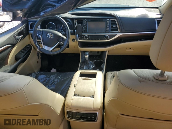 2015 Toyota Highlander Limited с VIN 5TDDKRFH3FS151806, выставлен на аукционе Copart как лот 61661905 с пробегом 32 370 миль миль и Списание • Salvage title. История ставок и продаж доступна на DreamBid. Изображение 8.