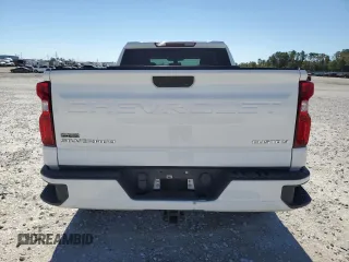 2020 Chevrolet Silverado 1500 Custom with VIN 1GCRWBEK8LZ243650, listed as a Copart auction lot 80707824 with 80,320 mi miles and Salvage Title. Bid and sale history available at carsss.com. Image 6.