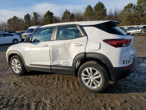 2023 Chevrolet TrailBlazer LS with VIN KL79MMS26PB044212, listed as a Copart auction lot 42764435 with 60,625 mi miles and Salvage Title. Bid and sale history available at carsss.com. Image 2.