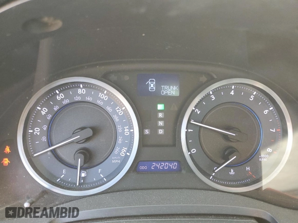 2011 Lexus IS 350 with VIN JTHBE5C22B5027709, listed as a Copart auction lot 48689275 with 242,040 mi miles and Salvage Title. Bid and sale history available at carsss.com. Image 9.