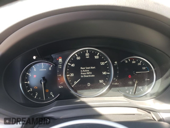 2025 Mazda CX-5 2.5 S Premium Plus Package with VIN JM3KFBEM6S0546892, listed as a Copart auction lot 49217495 with 1,144 mi miles and Salvage Title. Bid and sale history available at carsss.com. Image 9.