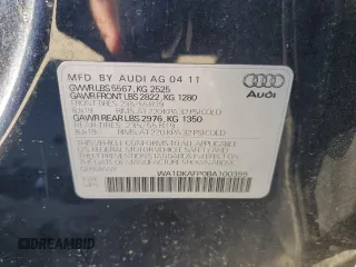 2011 Audi Q5 3.2L Premium Plus with VIN WA1DKAFP0BA100399, listed as a Copart auction lot 43693355 with 0 mi miles and Salvage Title. Bid and sale history available at carsss.com. Image 13.