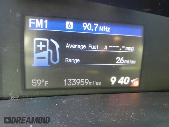 2013 Honda Civic LX with VIN 19XFB2F52DE214133, listed as a Copart auction lot 53840825 with 133,959 mi miles and Salvage Title. Bid and sale history available at DreamBid. Image 9.
