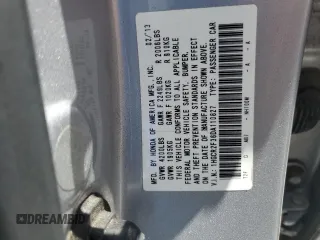 2013 Honda Accord LX z VIN 1HGCR2F36DA110827, wystawiony jako Copart lot #57913605 z przebiegiem 74 768 mil mil oraz Szkoda całkowita • Salvage title. Historia ofert i sprzedaży dostępna na DreamBid. Obrazek 13.
