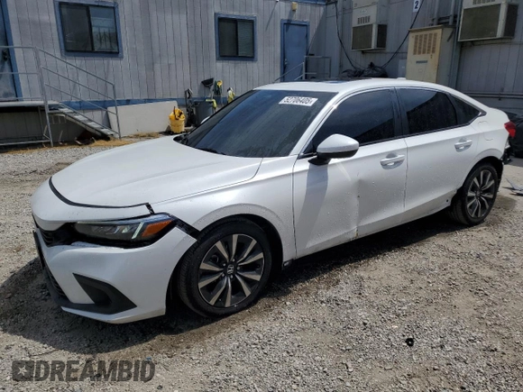 2024 Honda Civic EX z VIN 2HGFE1F76RH337854, wystawiony jako Copart lot #52706405 z przebiegiem 3 883 mil mil oraz Szkoda całkowita • Salvage title. Historia ofert i sprzedaży dostępna na DreamBid. Obrazek 1.