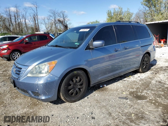 2010 Honda Odyssey EX-L z VIN 5FNRL3H75AB067634, wystawiony jako Copart lot #51538755 z przebiegiem 150 261 mil mil oraz Szkoda całkowita • Salvage title. Historia ofert i sprzedaży dostępna na DreamBid. Obrazek 1.