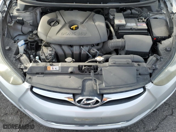 2013 Hyundai Elantra Limited with VIN 5NPDH4AE7DH421024, listed as a Copart auction lot 52199715 with 128,162 mi miles and Salvage Title. Bid and sale history available at carsss.com. Image 11.