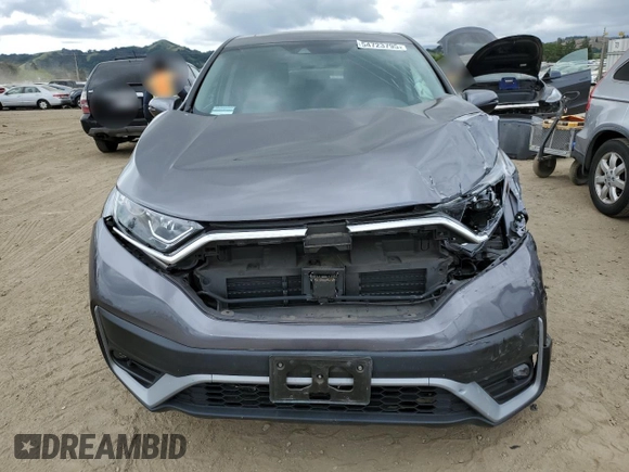 2021 Honda CR-V EX-L with VIN 2HKRW1H87MH417047, listed as a Copart auction lot 54723795 with 30,435 mi miles and Salvage Title. Bid and sale history available at carsss.com. Image 5.