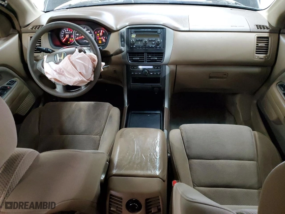 2006 Honda Pilot EX with VIN 2HKYF18496H501527, listed as a Copart auction lot 45457895 with 196,678 mi miles and Salvage Title. Bid and sale history available at carsss.com. Image 8.
