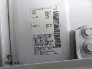 2009 Nissan Maxima SV with VIN 1N4AA51E29C824866, listed as a IAAI auction lot 41826379 with Not Provided miles and . Bid and sale history available at DreamBid. Image 9.