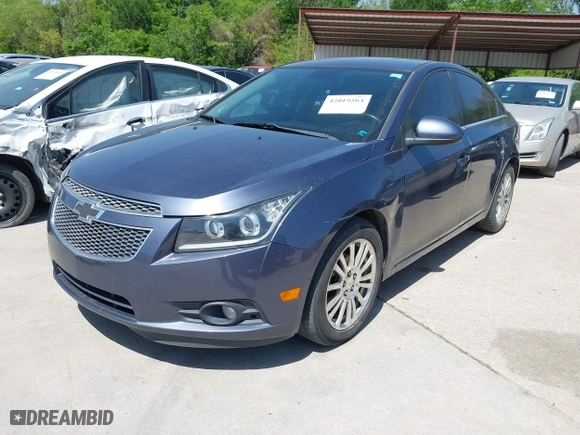 2014 Chevrolet Cruze ECO with VIN 1G1PJ5SB7E7343600, listed as a IAAI auction lot 42019264 with 115,053 mi miles. Bid and sale history available at carsss.com. Image 2.