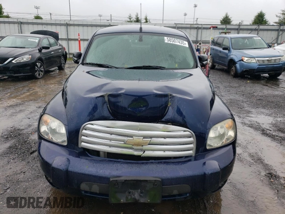 2010 Chevrolet HHR LS with VIN 3GNBAADB1AS589844, listed as a Copart auction lot 58507435 with Not provided miles and Salvage title. Bid and sale history available at DreamBid. Image 5.