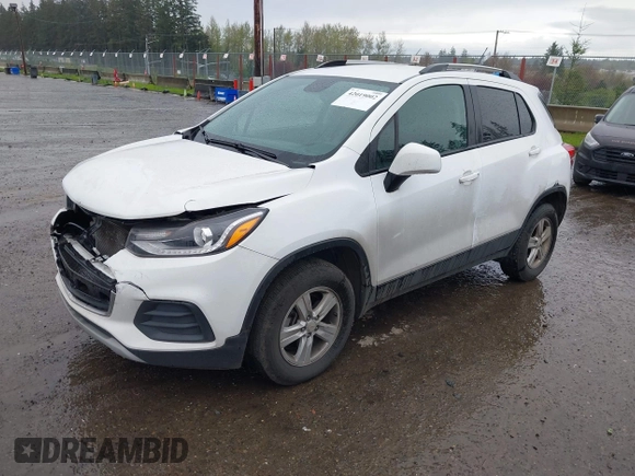 2021 Chevrolet Trax LT with VIN KL7CJPSB9MB331460, listed as a IAAI auction lot 42019002 with 91,135 mi miles. Bid and sale history available at carsss.com. Image 17.