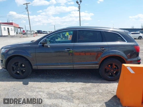 2014 Audi Q7 Premium Plus with VIN WA1LMAFE5ED020880, listed as a IAAI auction lot 42010201 with 123,384 mi miles and . Bid and sale history available at DreamBid. Image 14.