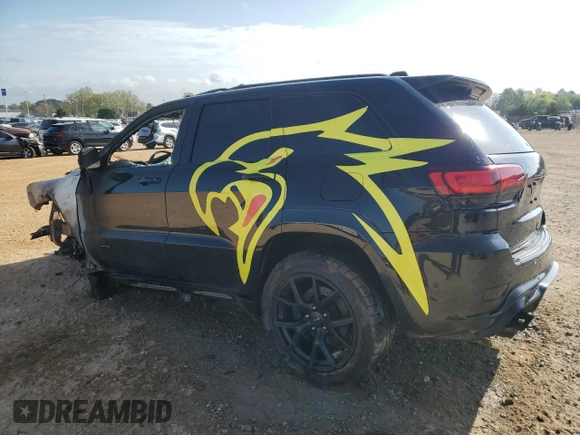 2018 Jeep Grand Cherokee Trackhawk with VIN 1C4RJFN93JC223647, listed as a Copart auction lot 51947265 with Not provided miles and Non repairable. Bid and sale history available at DreamBid. Image 2.