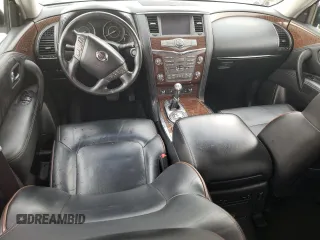 2017 Nissan Armada Platinum with VIN JN8AY2NF5H9303146, listed as a Copart auction lot 56524074 with 64,541 mi miles and Salvage Title. Bid and sale history available at carsss.com. Image 8.