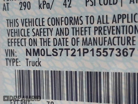 2023 Ford Transit Connect XLT с VIN NM0LS7T21P1557367, выставлен на аукционе IAAI как лот 41746958 с пробегом 44 419 миль миль и . История ставок и продаж доступна на DreamBid. Изображение 9.