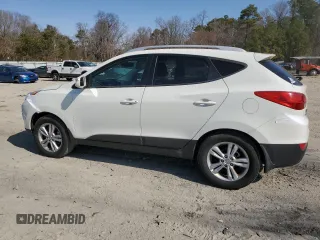 2013 Hyundai Tucson GLS with VIN KM8JU3AC1DU606047, listed as a Copart auction lot 48692885 with 185,829 mi miles and Salvage Title. Bid and sale history available at carsss.com. Image 2.