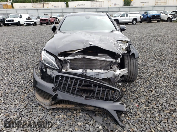 2017 Mercedes-Benz C 43 AMG with VIN WDDWJ6EB1HF593550, listed as a Copart auction lot 74657224 with 77,780 mi miles and Salvage Title. Bid and sale history available at carsss.com. Image 5.