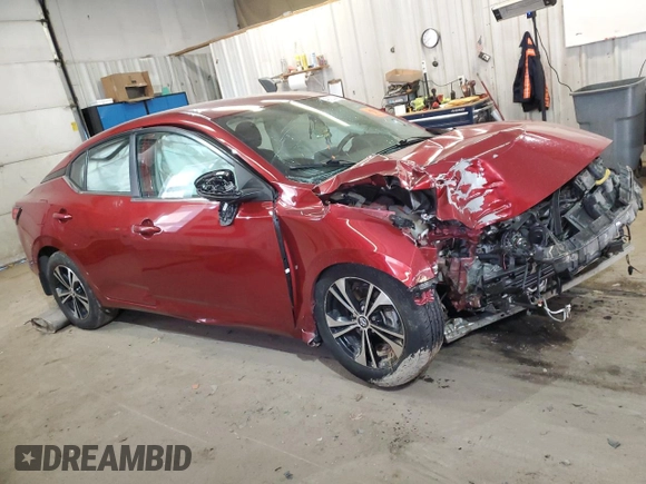 2020 Nissan Sentra SV with VIN 3N1AB8CV1LY309302, listed as a Copart auction lot 49122345 with Not Provided miles and Salvage Title. Bid and sale history available at DreamBid. Image 4.