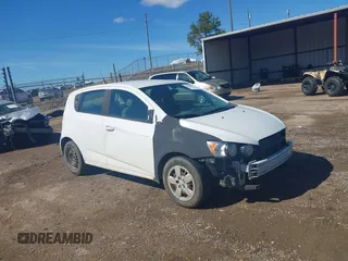2014 Chevrolet Sonic LS with VIN 1G1JA6SGXE4143089, listed as a IAAI auction lot 41626877 with Not provided miles and . Bid and sale history available at DreamBid. Image 1.