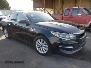 2016 Kia Optima EX with VIN 5XXGU4L37GG119415, listed as a IAAI auction lot 41242191 with 92,657 mi miles. Bid and sale history available at carsss.com. Image 1.