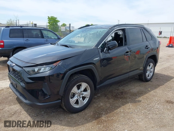 2021 Toyota RAV4 Hybrid LE with VIN 2T3L6RFV7MW011159, listed as a IAAI auction lot 42212998 with 104,626 mi miles and . Bid and sale history available at DreamBid. Image 17.