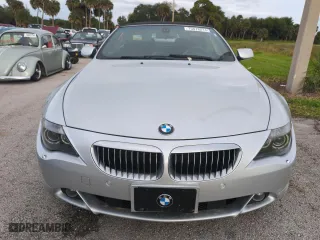2006 BMW 6 Series 650Ci with VIN WBAEK13406CN72159, listed as a Copart auction lot 75078214 with 0 mi miles and Salvage Title. Bid and sale history available at carsss.com. Image 5.