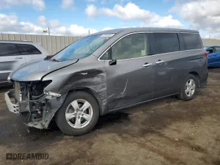 2016 Nissan Quest SV with VIN JN8AE2KP6G9155299, listed as a Copart auction lot 72833093 with 76,899 mi miles. Bid and sale history available at carsss.com. Image 1.
