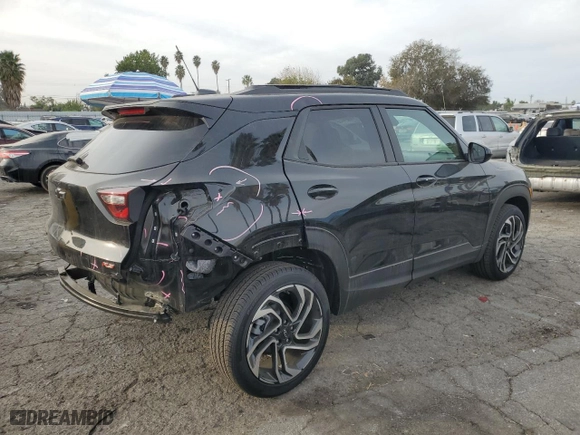 2024 Chevrolet TrailBlazer RS with VIN KL79MTSL5RB090667, listed as a Copart auction lot 84295894 with 2,009 mi miles and Salvage Title. Bid and sale history available at carsss.com. Image 3.