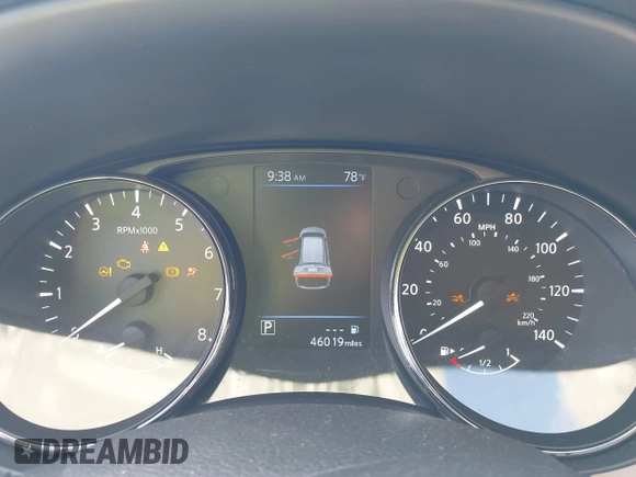 2019 Nissan Rogue SL with VIN 5N1AT2MT6KC814694, listed as a IAAI auction lot 38828631 with 46,019 mi miles and . Bid and sale history available at DreamBid. Image 15.