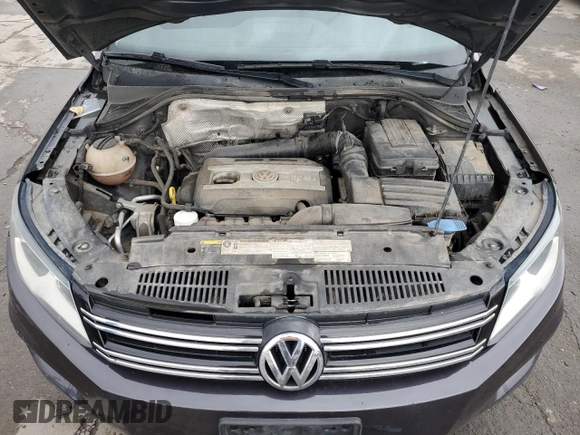 2016 Volkswagen Tiguan SE with VIN WVGBV7AX9GW558477, listed as a Copart auction lot 49063695 with 134,651 mi miles and Salvage Title. Bid and sale history available at DreamBid. Image 12.