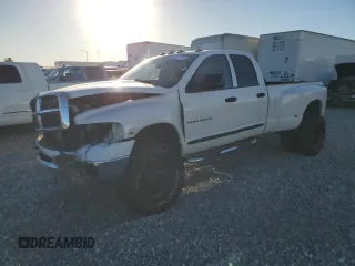 2005 Dodge Ram 3500 SLT with VIN 3D7MS48C85G803889, listed as a Copart auction lot 84667574 with 281,693 mi miles and Salvage Title. Bid and sale history available at carsss.com. Image 1.