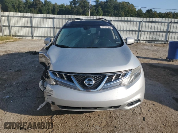 2013 Nissan Murano LE with VIN JN8AZ1MU9DW206289, listed as a Copart auction lot 74847374 with 131,287 mi miles and Salvage Title. Bid and sale history available at DreamBid. Image 5.