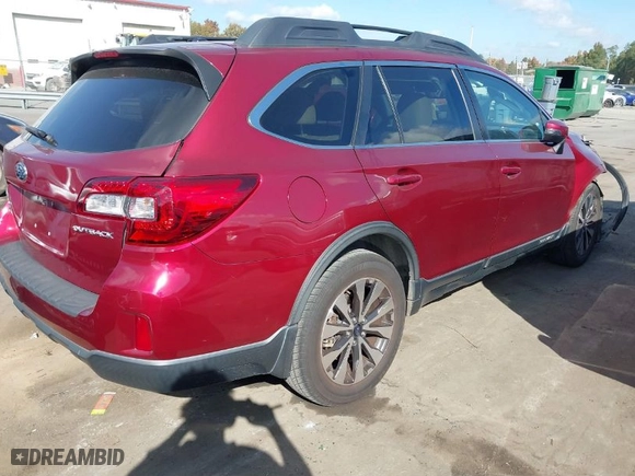 2015 Subaru Outback 2.5i Limited with VIN 4S4BSBNC3F3357645, listed as a IAAI auction lot 40726841 with 140,284 mi miles. Bid and sale history available at carsss.com. Image 4.