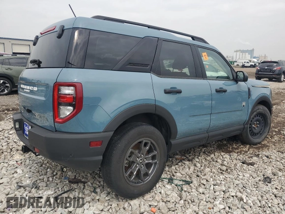 2023 Ford Bronco Sport Big Bend with VIN 3FMCR9B6XPRD35278, listed as a Copart auction lot 59750365 with Not provided miles and Clean title. Bid and sale history available at DreamBid. Image 3.