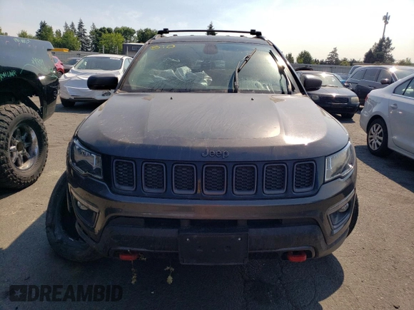 2018 Jeep Compass Trailhawk with VIN 3C4NJDDB8JT307863, listed as a Copart auction lot 66038444 with 46,514 mi miles and Salvage Title. Bid and sale history available at carsss.com. Image 5.