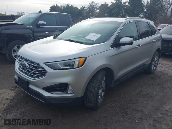 2019 Ford Edge Titanium with VIN 2FMPK4K97KBC27890, listed as a IAAI auction lot 41553163 with 103,750 mi miles. Bid and sale history available at carsss.com. Image 18.