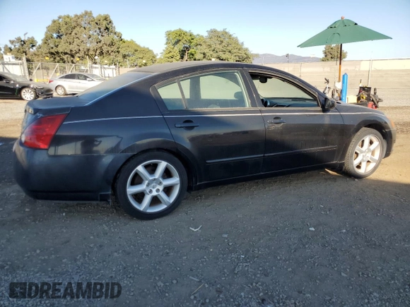 2004 Nissan Maxima SE with VIN 1N4BA41E34C845782, listed as a Copart auction lot 75946654 with 84,522 mi miles and Clean Title. Bid and sale history available at carsss.com. Image 3.