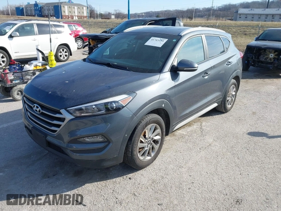 2017 Hyundai Tucson SE Plus with VIN KM8J33A40HU459575, listed as a IAAI auction lot 41703139 with 189,955 mi miles. Bid and sale history available at carsss.com. Image 17.