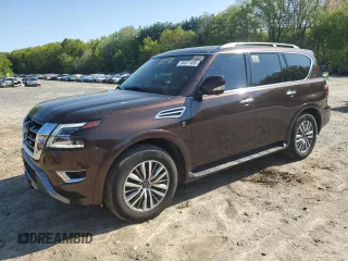 2021 Nissan Armada SL z VIN JN8AY2BB0M9792082, wystawiony jako Copart lot #56521405 z przebiegiem 130 667 mil mil oraz Tytuł czysty. Historia ofert i sprzedaży dostępna na DreamBid. Obrazek 1.