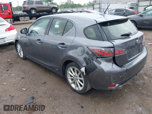 2012 Lexus CT 200h with VIN JTHKD5BH5C2122244, listed as a IAAI auction lot 42499720 with 180,789 mi miles and . Bid and sale history available at DreamBid. Image 3.