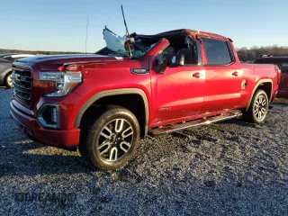 2021 GMC Sierra 1500 AT4 with VIN 1GTP9EEL1MZ342370, listed as a Copart auction lot 45586995 with 44,121 mi miles and Salvage title. Bid and sale history available at DreamBid. Image 1.