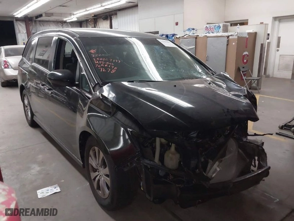 2016 Honda Odyssey SE with VIN 5FNRL5H35GB027278, listed as a IAAI auction lot 41900881 with 1 mi miles. Bid and sale history available at carsss.com. Image 1.