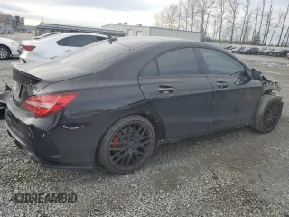 2018 Mercedes-Benz CLA with VIN WDDSJ5CB2JN579356, listed as a Copart auction lot 47038125 with 51,164 mi miles and Salvage Title. Bid and sale history available at carsss.com. Image 3.