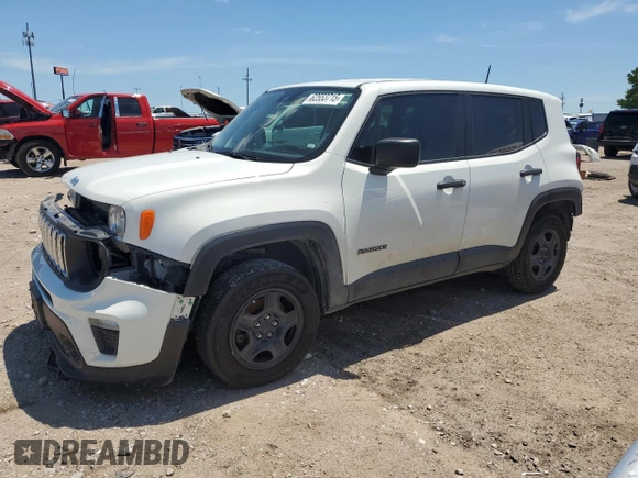 2019 Jeep Renegade Sport with VIN ZACNJBAB0KPJ73672, listed as a Copart auction lot 62553715 with 102,402 mi miles and Salvage title. Bid and sale history available at DreamBid. Image 1.