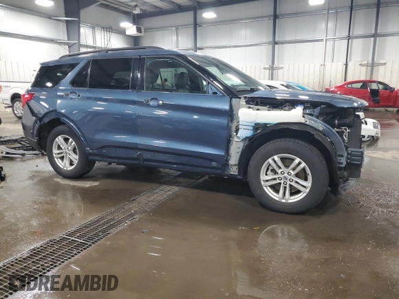 2020 Ford Explorer XLT with VIN 1FMSK8DH8LGA92497, listed as a Copart auction lot 53530385 with 82,241 mi miles and Salvage Title. Bid and sale history available at carsss.com. Image 4.